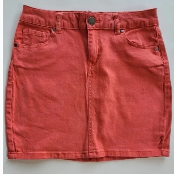 Astor Denim Orange Skirt Size 1 - Picture 1 of 6